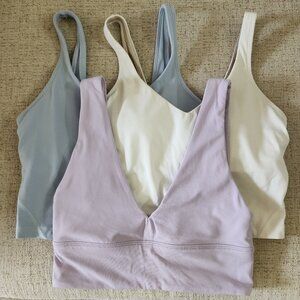 Set 2 lululemon tank top bra Align Nulu size 4